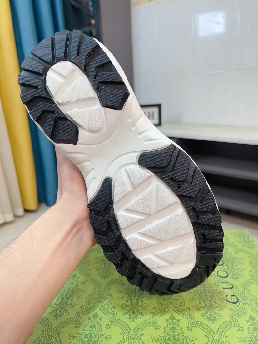 Men's shoes 💰520🌹🌹【GUCCI】pop-up casual sneakers with daddy outsole, breathable and comfortable, easy to walk, a versatile style for trendy men, upper with cowhide edge and outsole with 3D upper printing➕genuine leather lining➕Gucci's popular original outsole, sports and running style, super comfortable. Code number 38-44